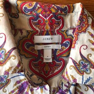 J Crew paisley blouse